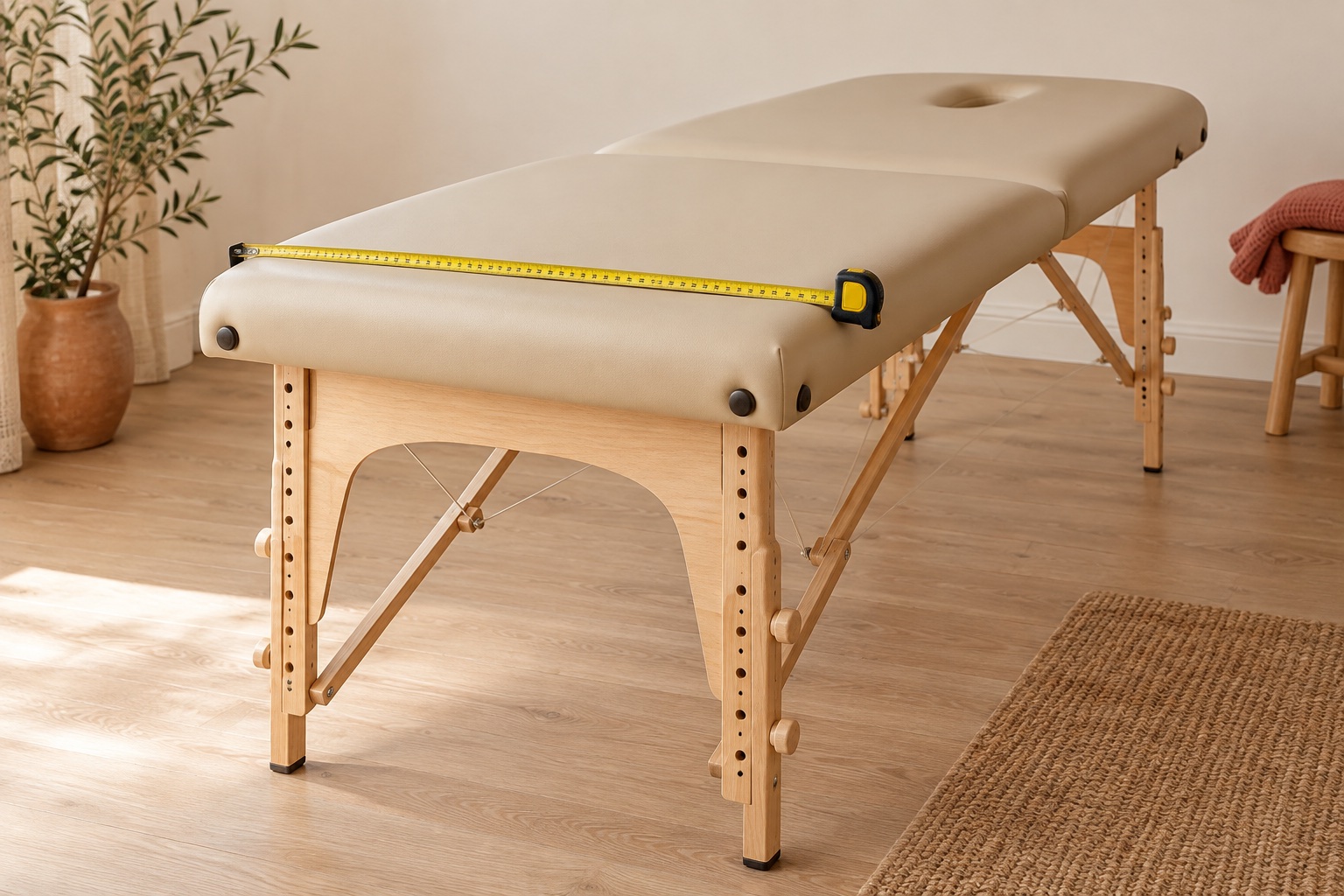 Массажный стол FABRIC STOL 190×70: кому подходит и сколько места нужно